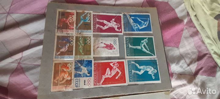 Продам марки СССР с альбомом есть ещё фото марок