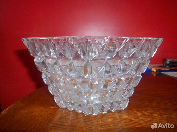 Хрустальные салатники СССР Алмазная грань от