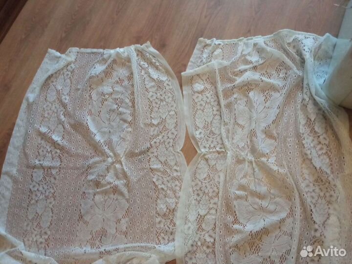 Накидка и шторки тюль