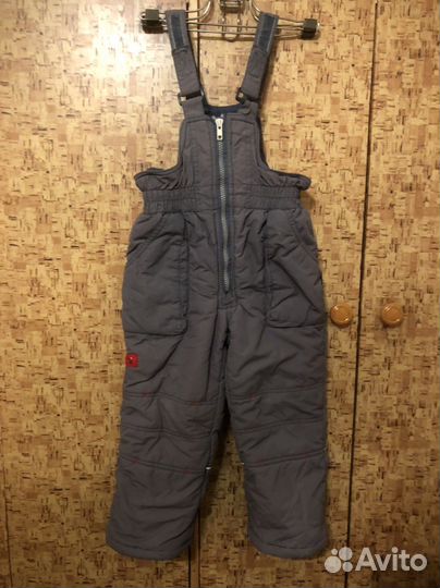 Полукомбинезон и жилет на меху(овчина) 98 рост