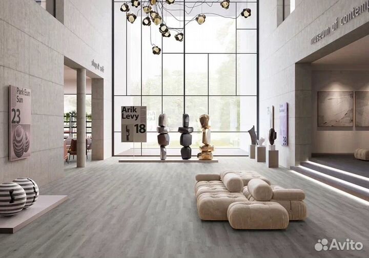 Invictus Maximus Click Plank Highland Oak Frosted Серый