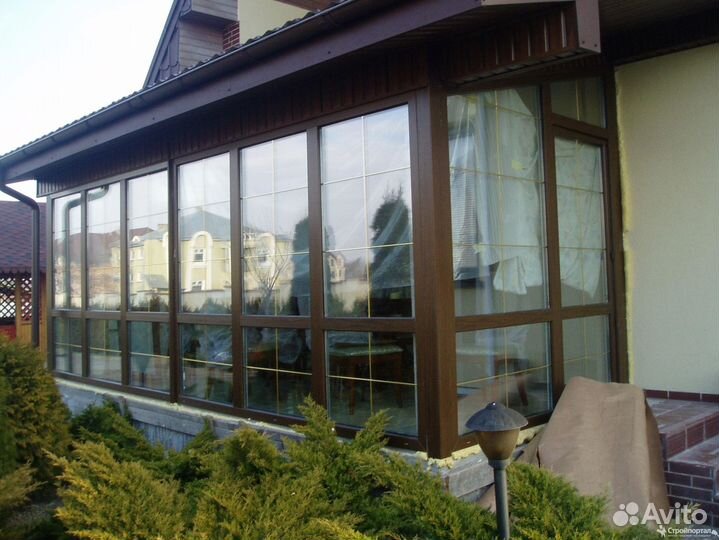 Остекление беседки теплое