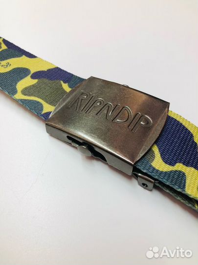 Ремень RipnDip Camo Yellow/blue