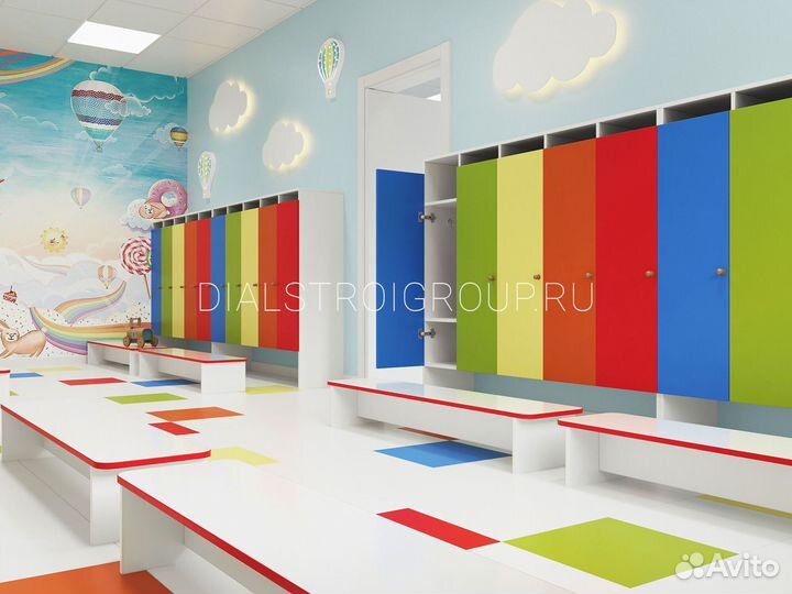 Детские шкафчики.Шкаф в раздевалку детского сада