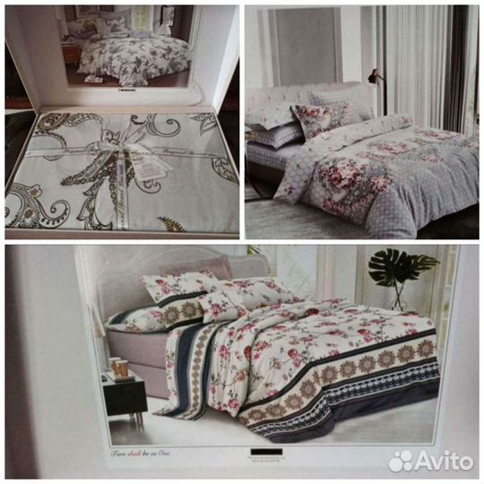 Постельное белье полуторка,сатин бренд kenzo