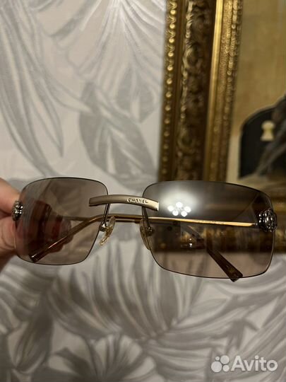 Винтажные очки Chanel от солнца 90е y2k