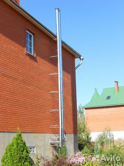 Дымоход 4 м Комплект Прямой Диаметр 115х200