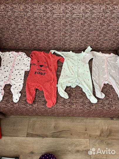 Вещи пакетом на девочку от 4 мес до года