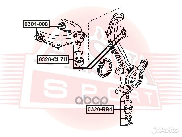 Опора шаровая honda elysion RR1/RR2/RR3/RR4/RR5