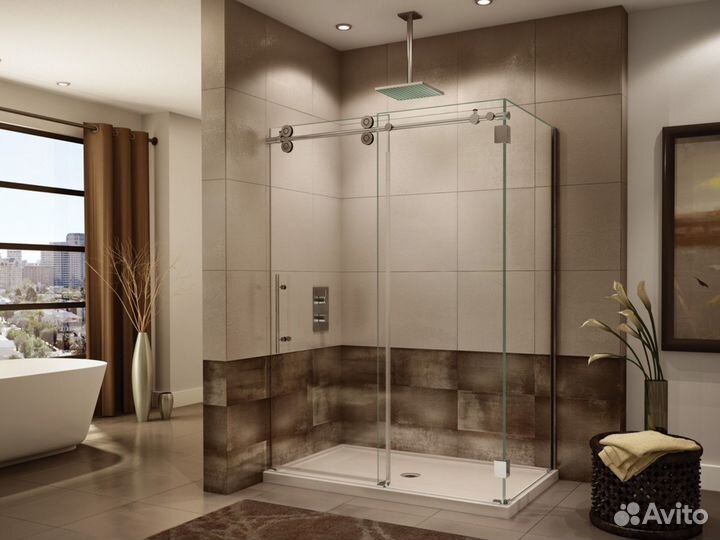 Производство душевых из стекла