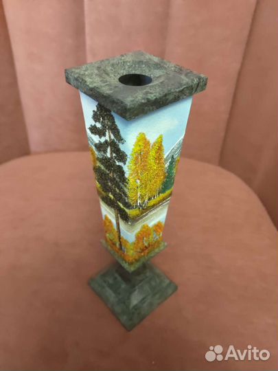 Подсвечник/ваза, гранит, ручная работа