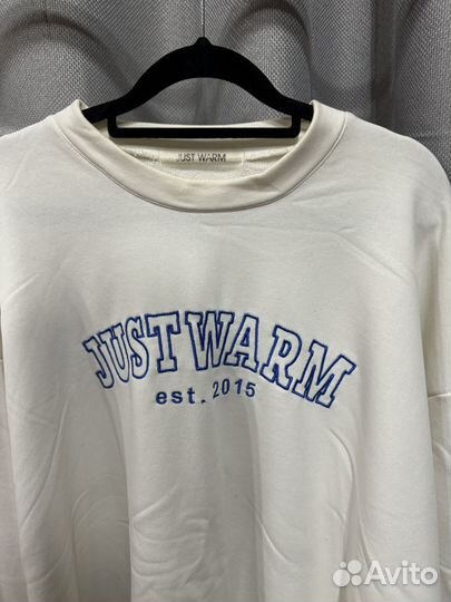 Just warm свитшот молочный
