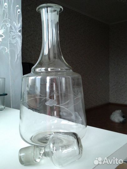 Графин, стопочки хрусталь, СССР ретро винтаж