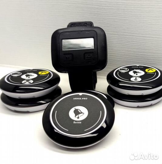 Кнопка вызова официанта, часы официанта, комплект