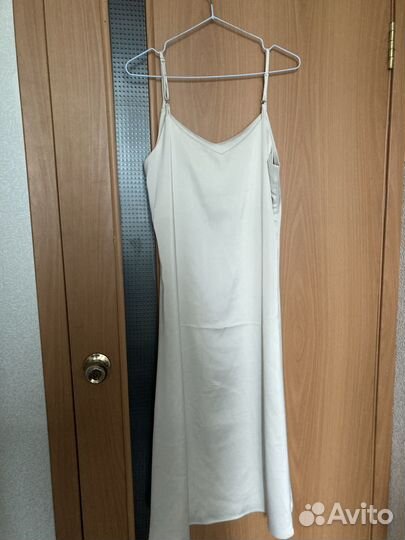 Платье комбинация молочное