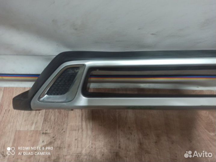 Накладка бампера передняя Mitsubishi Outlander 3