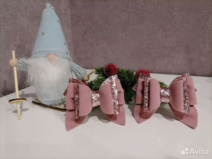 Бантики на резиночке ручная работа