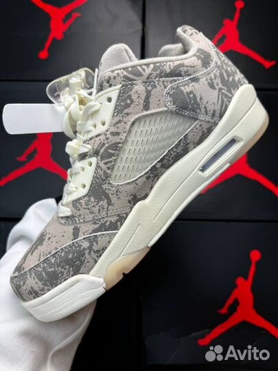 Nike Air Jordan 5 Retro Low Expression кремовые