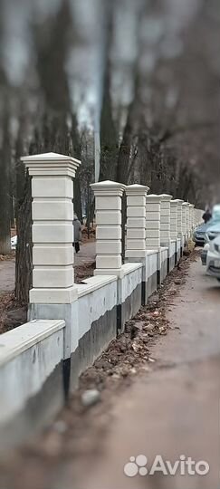 Столбы, колонны, заборы