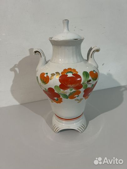 Декоративный керамический самовар СССР
