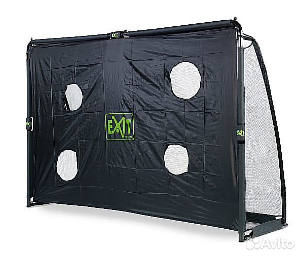 Батут, футбольные ворота exit