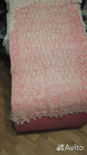 Палантин пуховый Оренбургский, платки