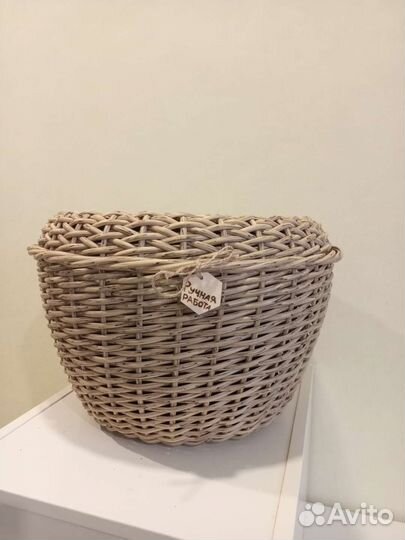 Кашпо 12л из полиротанга