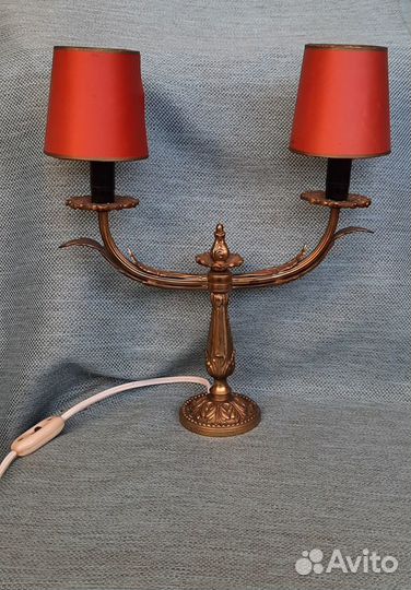 Лампа настольная старинная