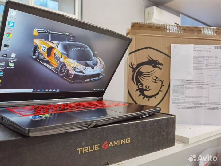 Игровой Ноутбук Msi Core I5 + Rtx 3050 Ti 4Gb +Ssd