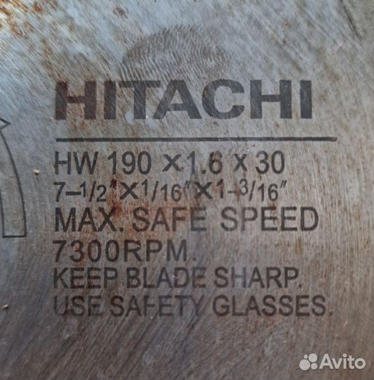 Пильный диск Hitachi NW 1901,630 по дереву