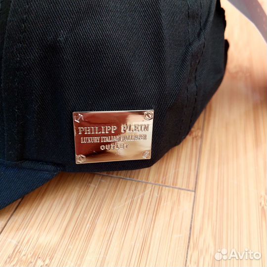 Кепка бейсболка Philipp Plein premium чёрная