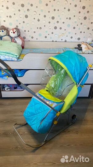 Санки с колесиками