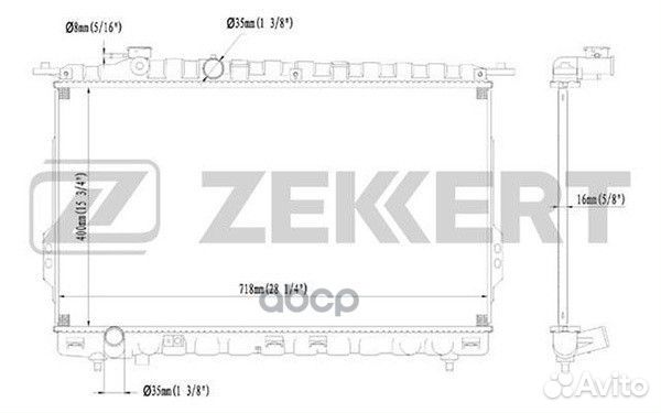 Радиатор охл. дв. Hyundai Sonata IV 98- mk-1119