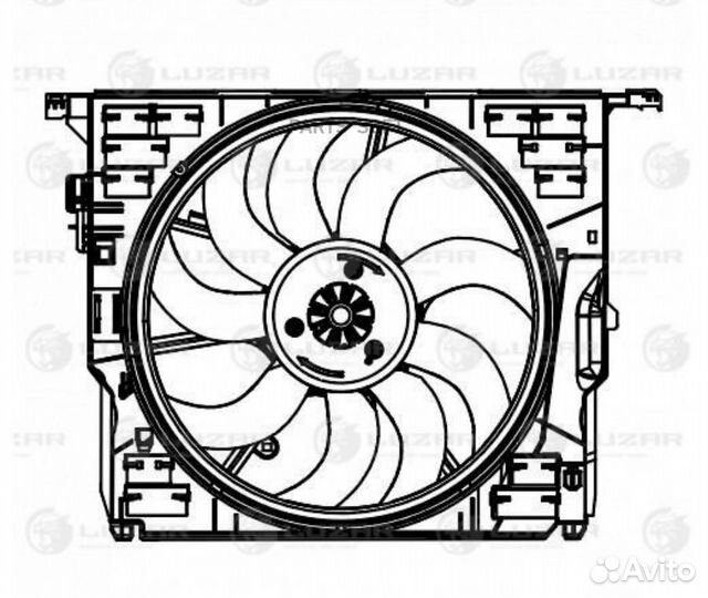 Вентилятор радиатора охлаждения BMW 5(F10) /7(F01)