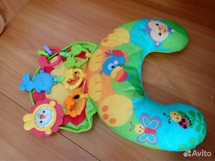 Развивающая подушка- коврик для новорожденного