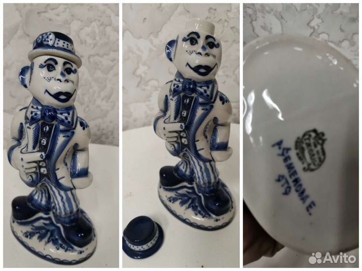 Фарфоровые статуэтки, гжель