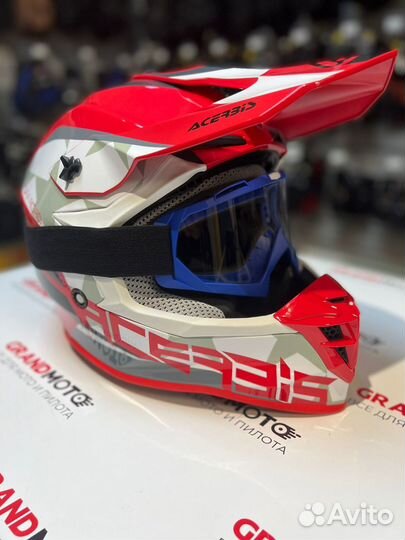 Шлем для мотоцикла кроссовый эндуро acerbis