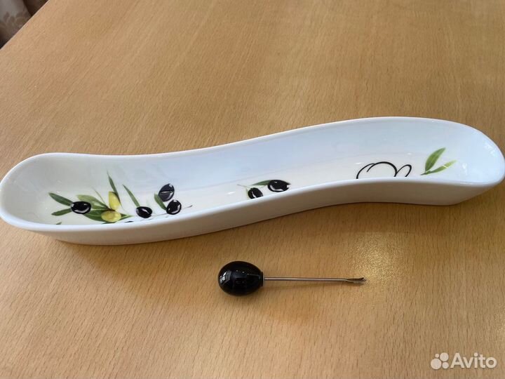 Блюдо фарфор для оливок Elan gallery