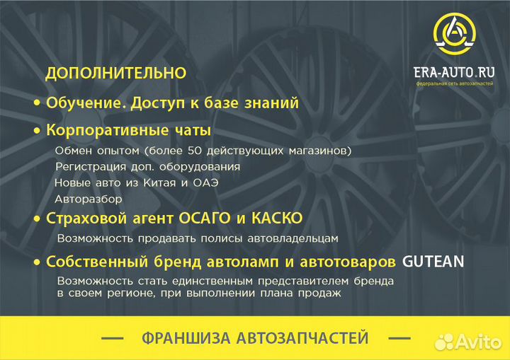 Франшиза магазина автозапчастей