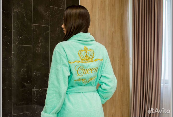 Халат женский махровый