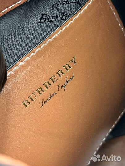 Сумка рюкзак натуральная кожа burberry