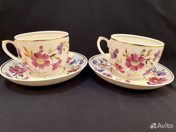 Чайные пары.Вербилки.Фарфор