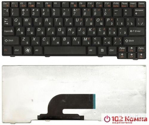 Клавиатура для ноутбука Lenovo S10-2 S10-3C Черная