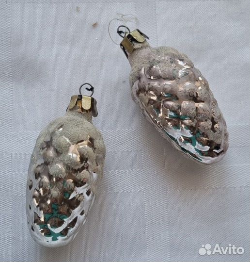 Елочные игрушки СССР. Шишки разные. Лотом