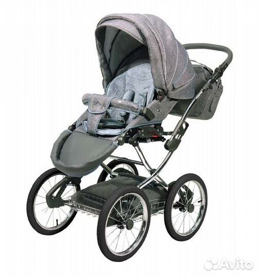 Детская коляска 2 В 1 tako acoustic серая