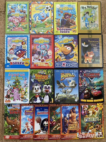 Фильмы мультфильмы на dvd дисках