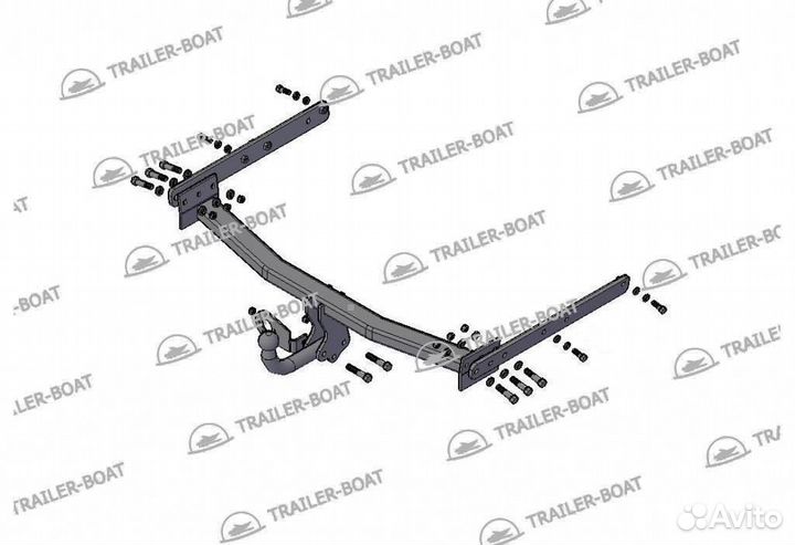 Фаркоп Ford Kuga 13-19 2 рама и крюк-шар, 50мм 25918