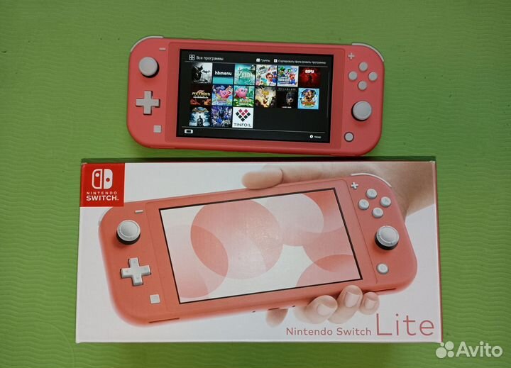 Nintendo switch lite прошитая 160 gb