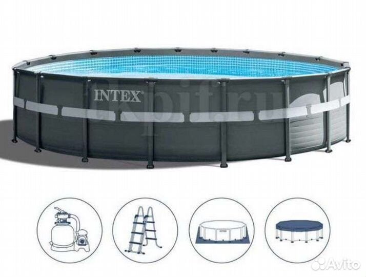 Каркасный бассейн intex 549*132
