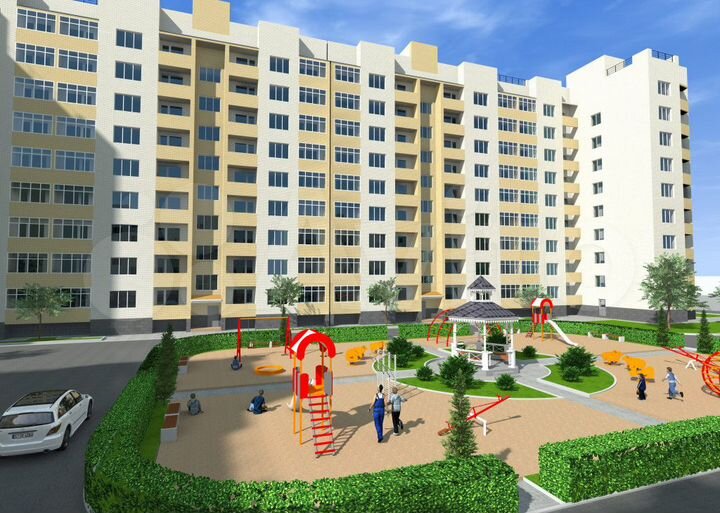 2-к. квартира, 75,1 м², 6/9 эт.